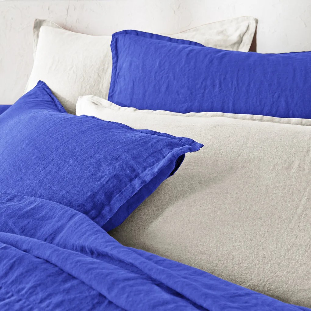 Kussensloop in gewassen linnen, Linot