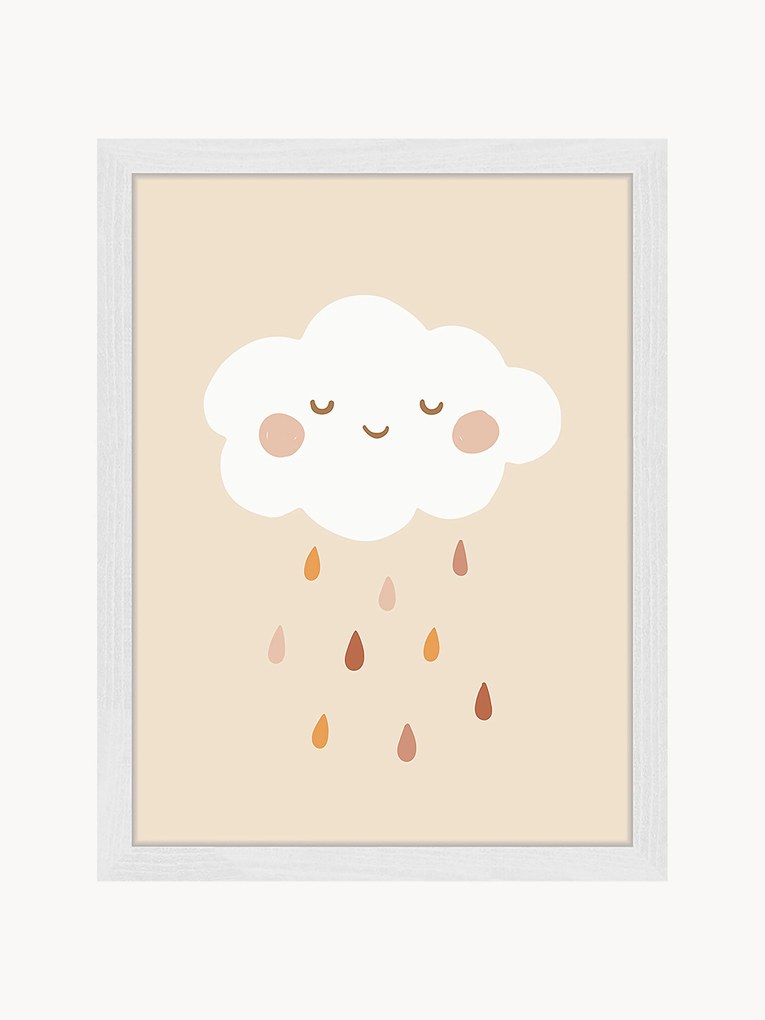 Ingelijste digitale print Lovely Rain