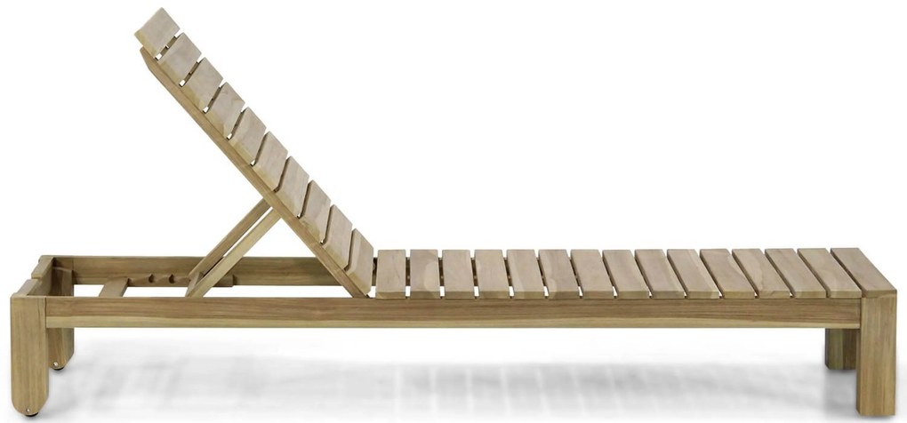 Santika Furniture Santika Arlington Ligbed Met Sahara Kussen Teak Old Teak Greywash