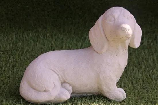 Tuinbeeld Hond Jonge Teckel-Hoogwaardige kwaliteit - Perfect voor binnen en buiten
