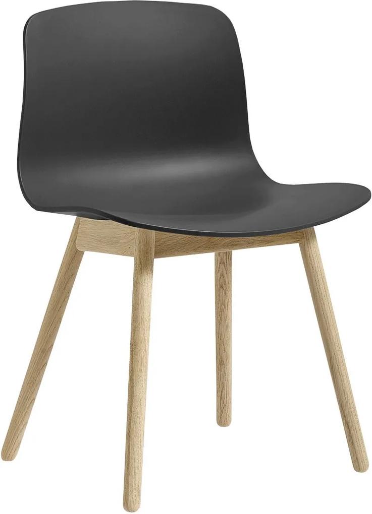 Hay About a Chair AAC12 stoel met gezeept onderstel Soft Black
