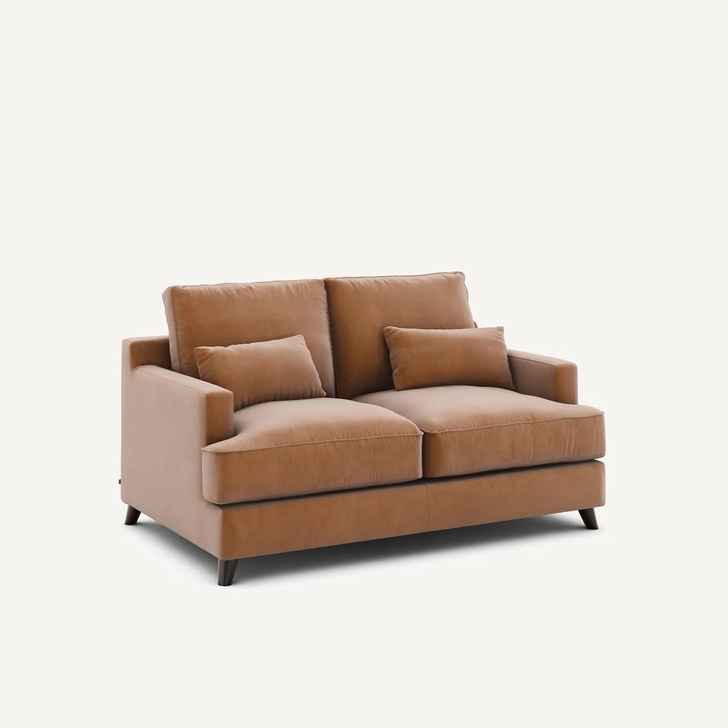 Compacte bank in fluweel, Alwine