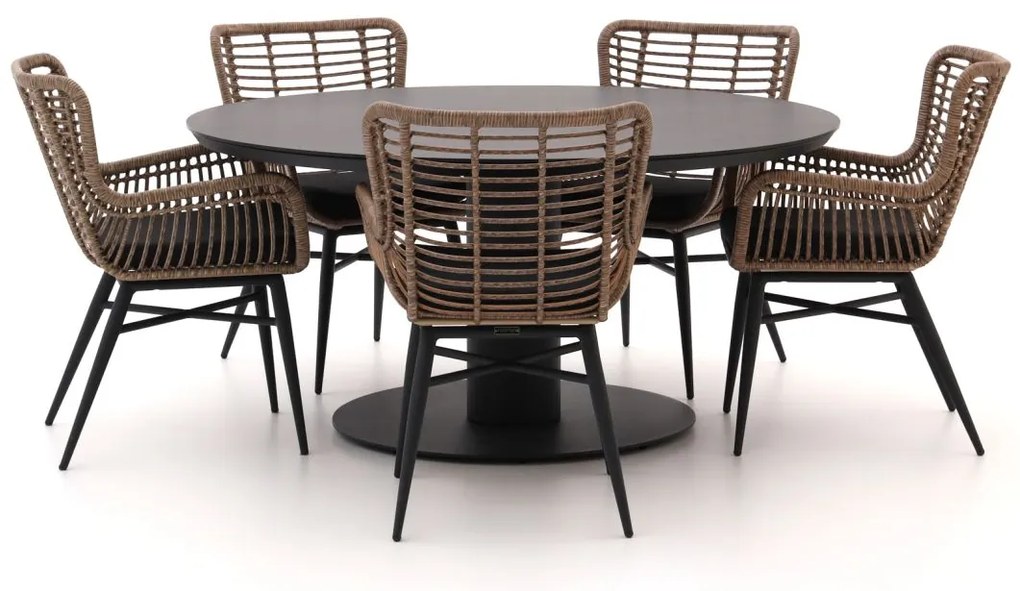 Intenso Asti/La Fonte Ø150cm dining tuinset 6-delig