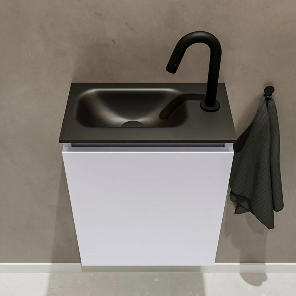 Mondiaz Ture 40cm toiletmeubel cale met wastafel urban links 1 kraangat