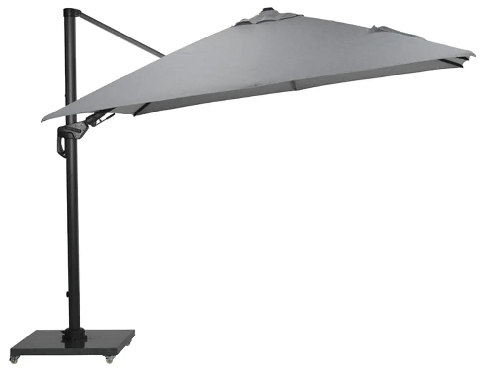 Garden Impressions Zweefparasol Hawaii Deluxe 300x300 - donker grijs - licht grijs