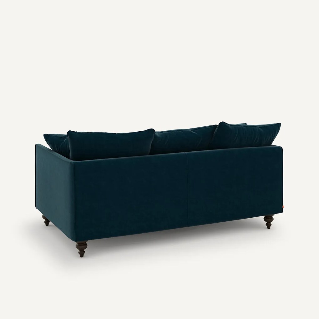 3-zits compacte fluwelen bank, Lazare