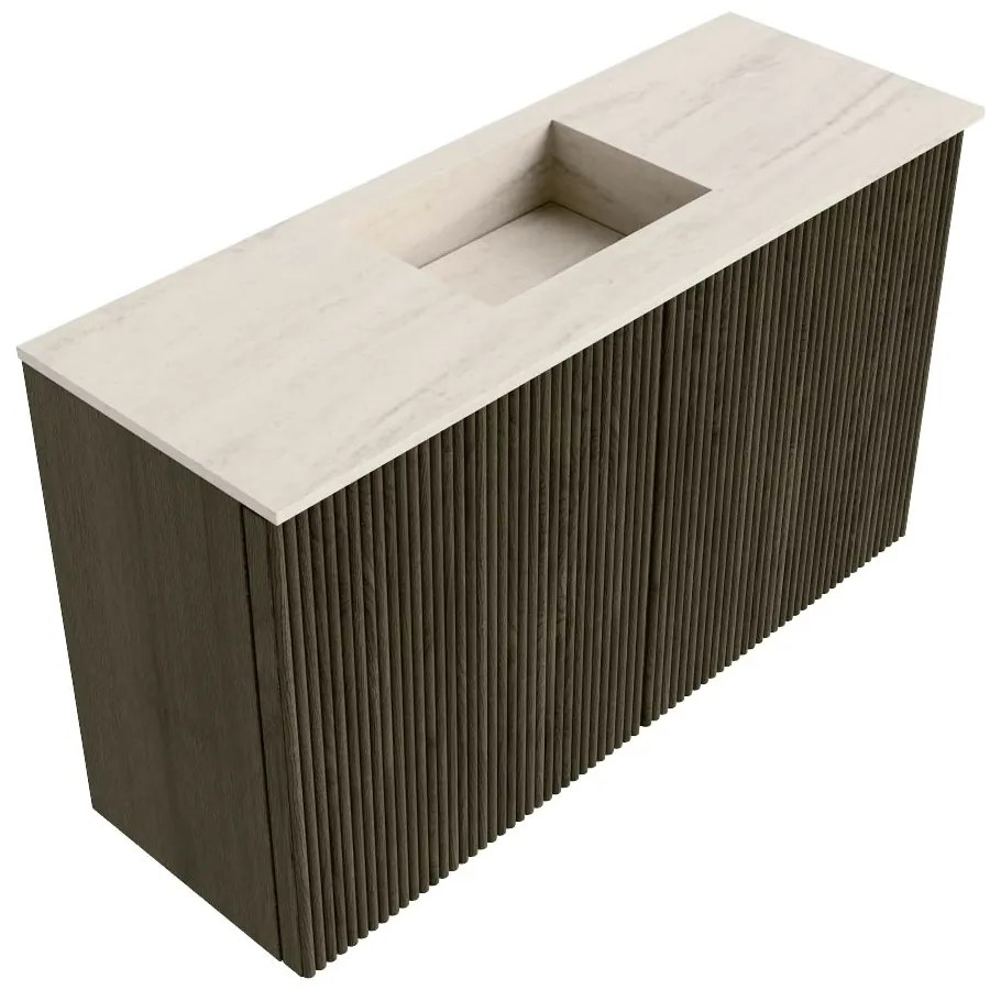 Mondiaz Joya DLux 70cm toiletmeubel shadow met wastafel faye midden 1 kraangat meli
