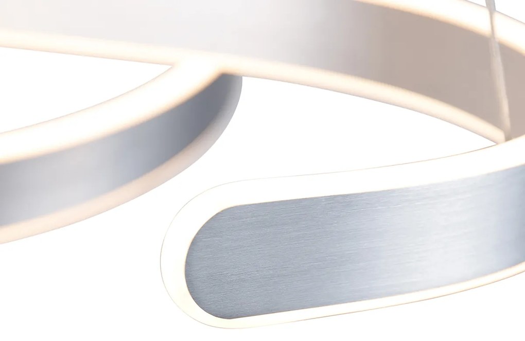 Eettafel / Eetkamer Design hanglamp staal incl. LED 3-staps dimbaar - Frank Design Binnenverlichting Lamp