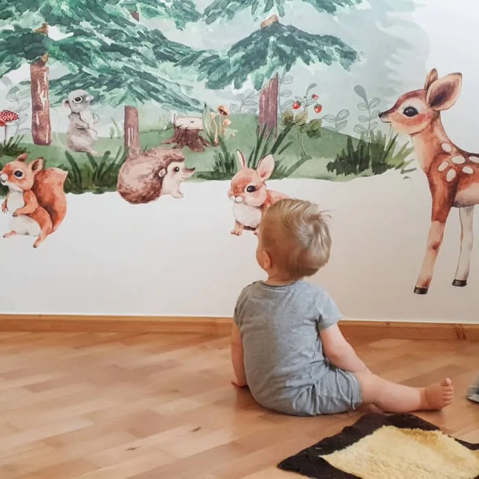 INSPIO Bos vol dieren - stickers voor kinderen