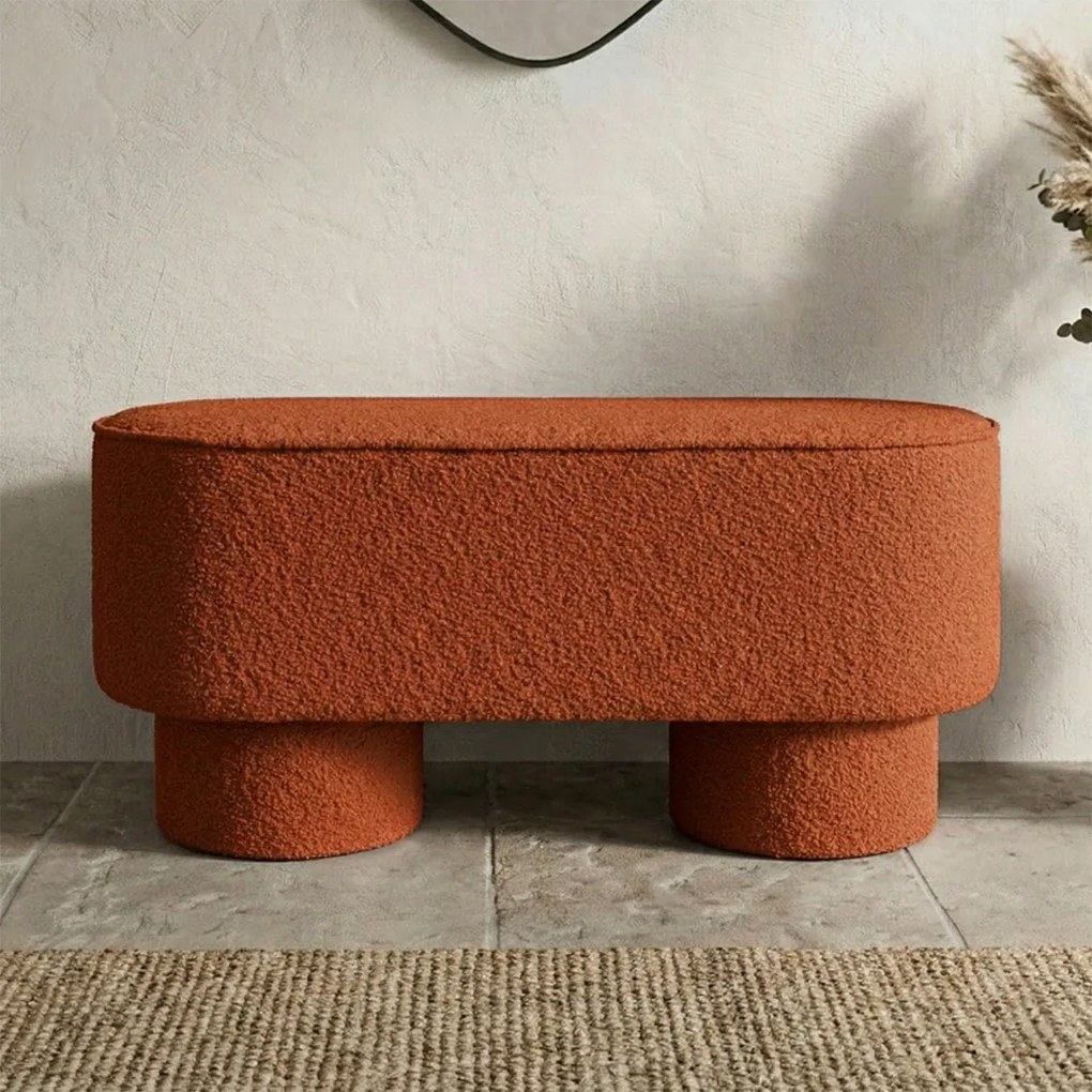 Oranje Bankje Teddy Stof