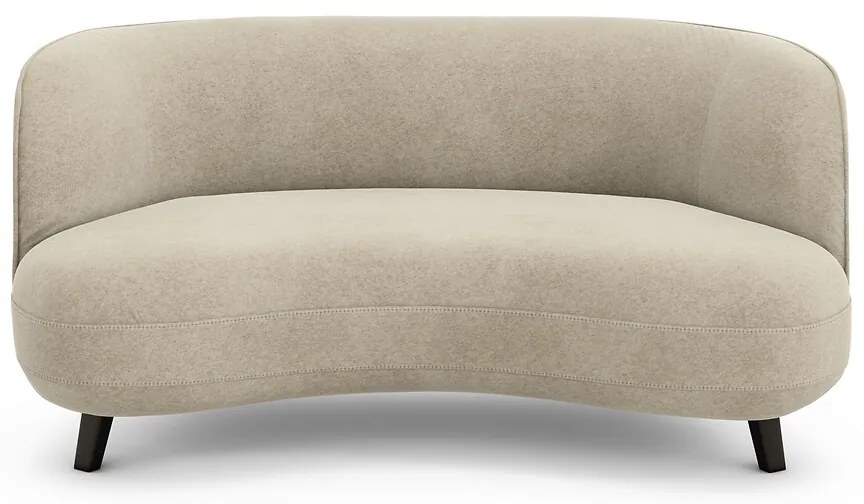 XS zitbank in linnen fluweel, Rosebury, ontwerp door Emmanuelle Gallina