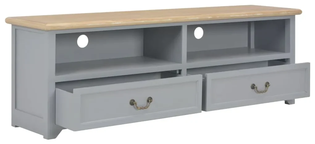 vidaXL Tv-meubel 120x30x40 cm hout grijs