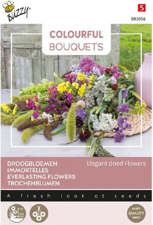 Buzzy seeds Colourful Bouquets - Elegant dried flowers - Droogbloemen mengsel