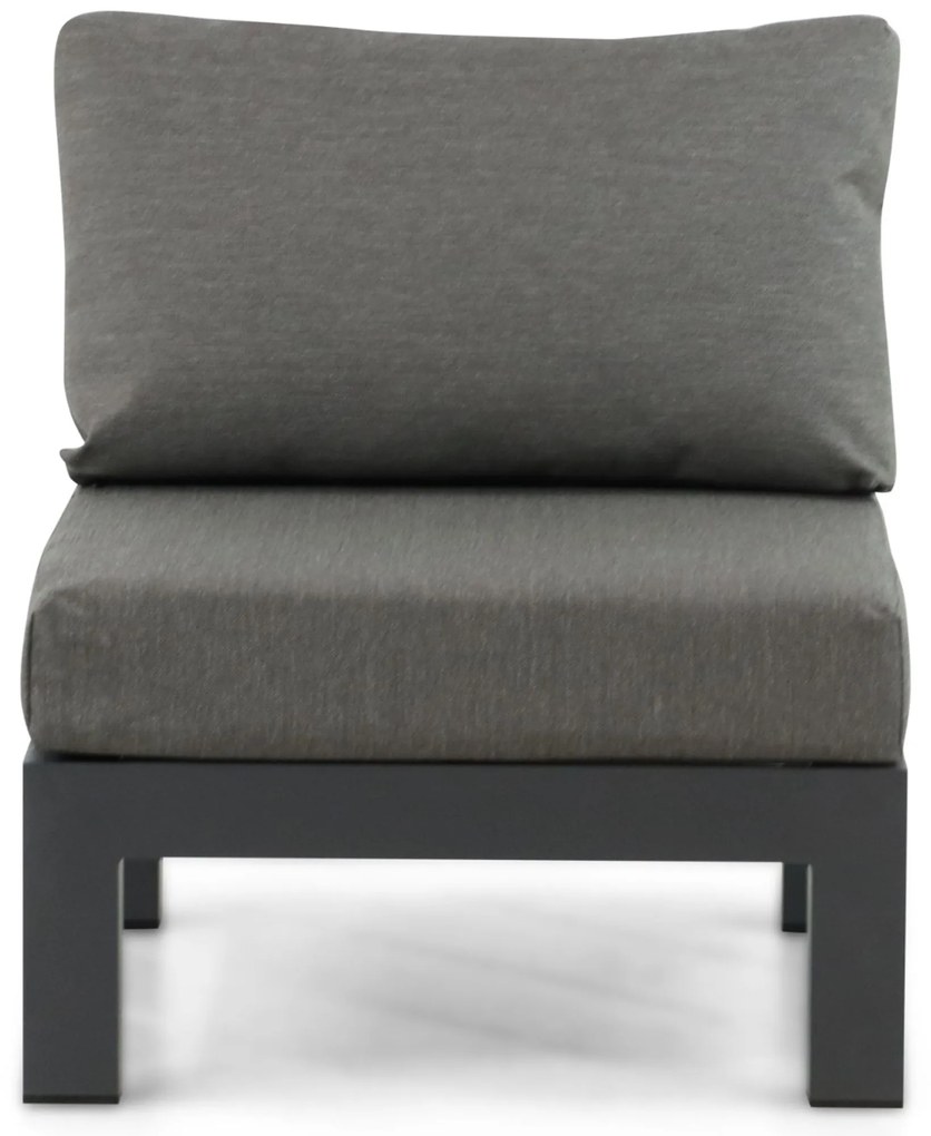 Loungeset 6 personen Aluminium/Teak Grijs Lifestyle Garden Furniture Vittoria