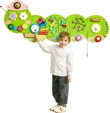 VEVOR Activity Board, Activiteitenmuur, 12 spellen, Montessori sensorische muurspeelgoed voor kinderen van 3-12 jaar, Montessori leeractiviteitencentrum, ideaal voor de speelkamer van peuters en kleuters