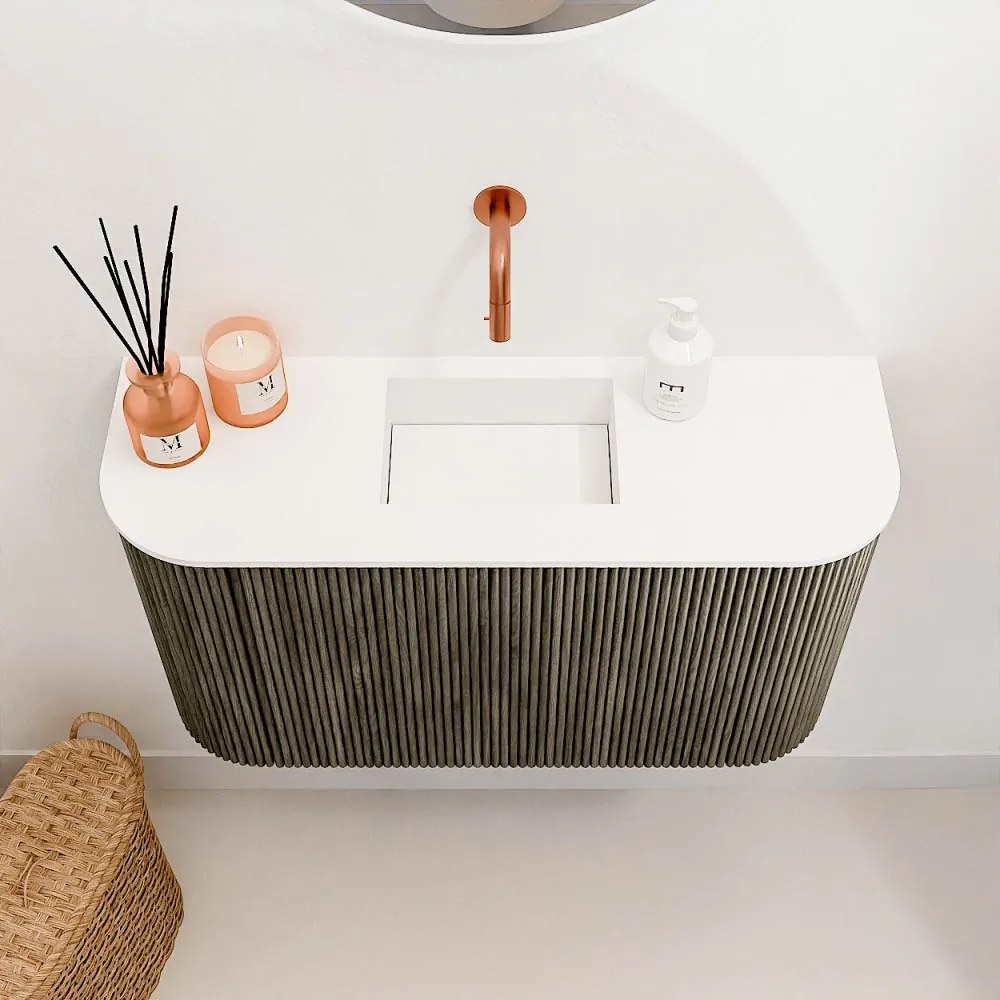 Mondiaz Joya 75cm toiletmeubel ronding links/rechts shadow met wastafel faye midden zonder kraangat talc