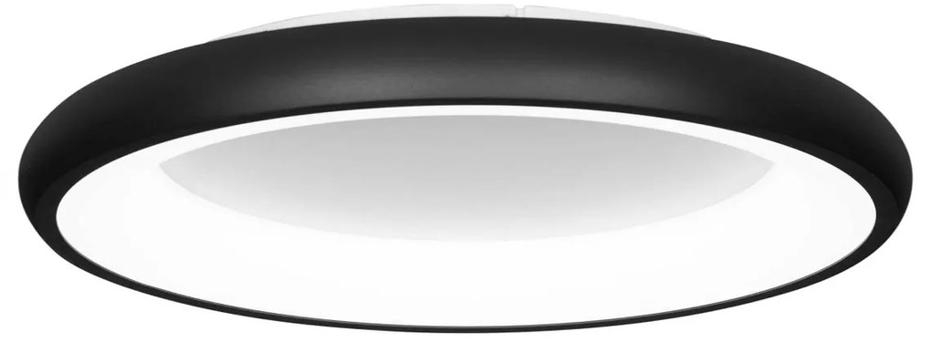 Moderne plafondlamp zwart 60cm incl. LED dimbaar - Cardona rond Binnenverlichting Lamp