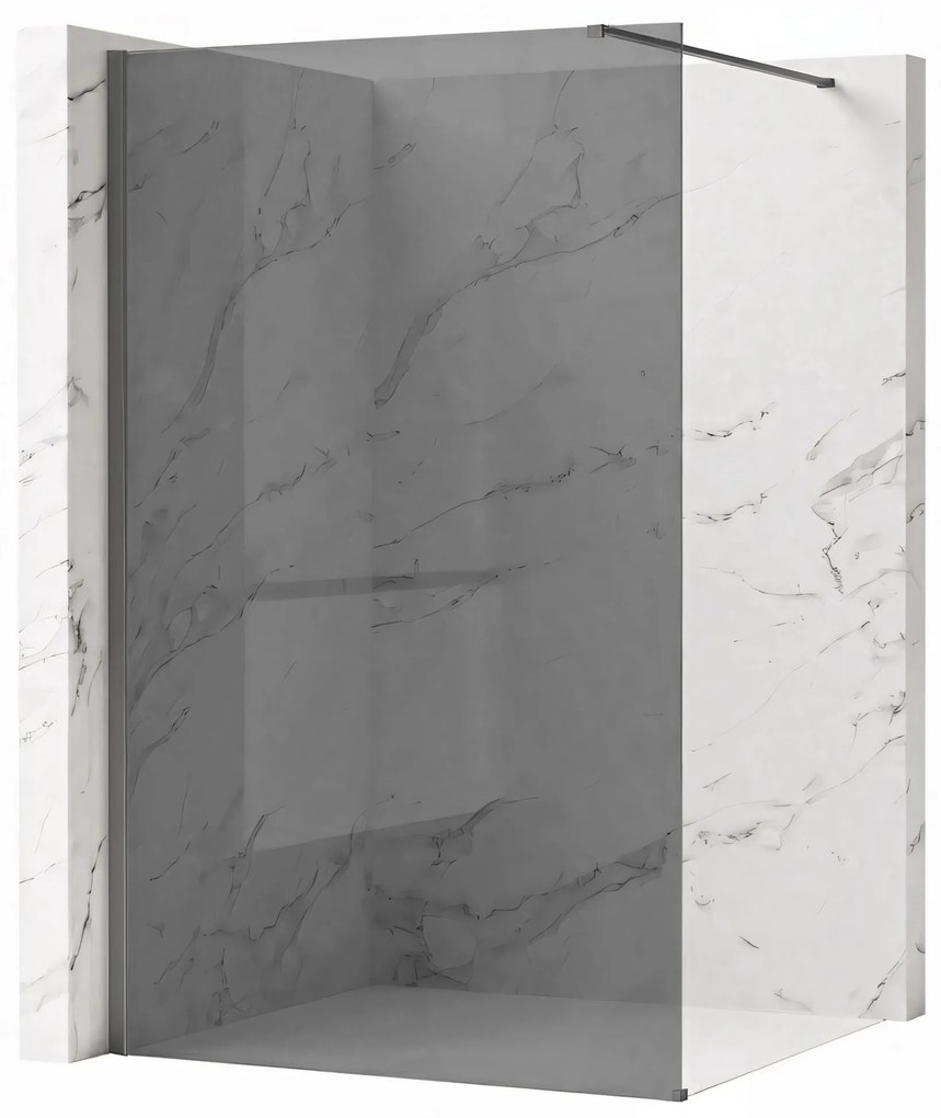 Walk-in douchewand Rea Flexi Grey / Titan 100