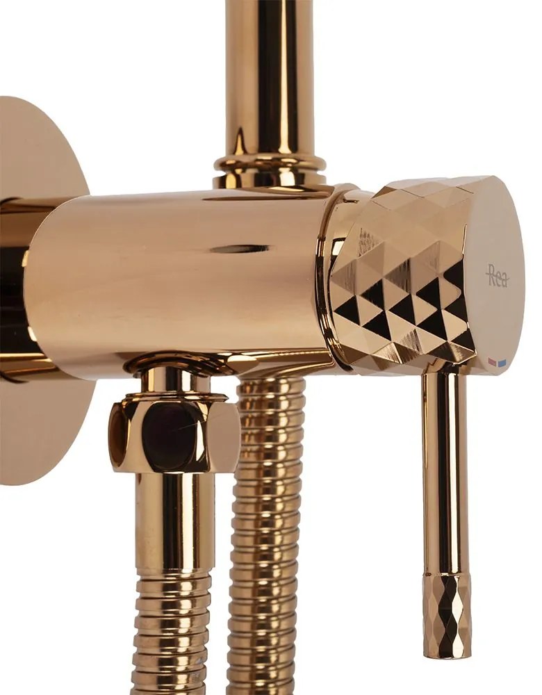 Inbouw Bidetmengkraan Rea Lungo Loop Diamond Copper