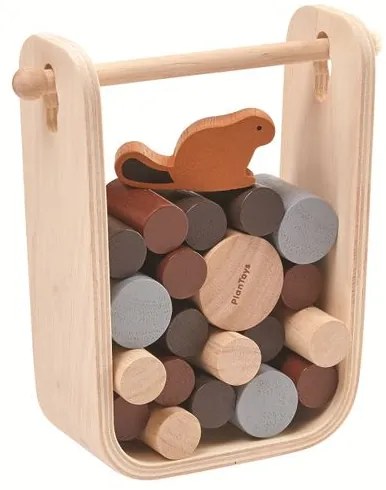 Spel bever en dam, hout, 3+