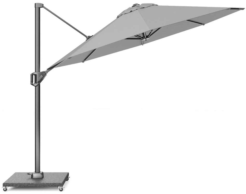 Zweefparasol Ø3m T1 (excl.voet) Grijs-antraciet Platinum Voyager