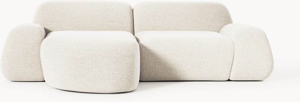 Modulaire bouclé hoekbank Wolke (3-zits)