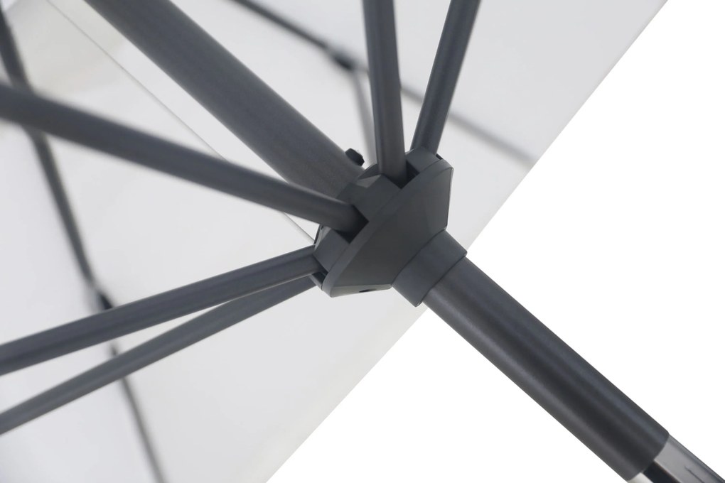 Camello Valerio Stokparasol M (excl. Voet) Aluminium Wit