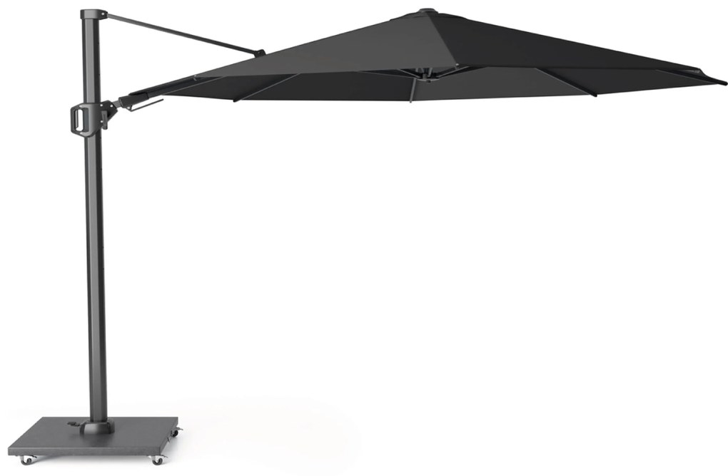 Platinum Challenger zweefparasol 3.5m T2 premium (incl. voet en hoes) faded black