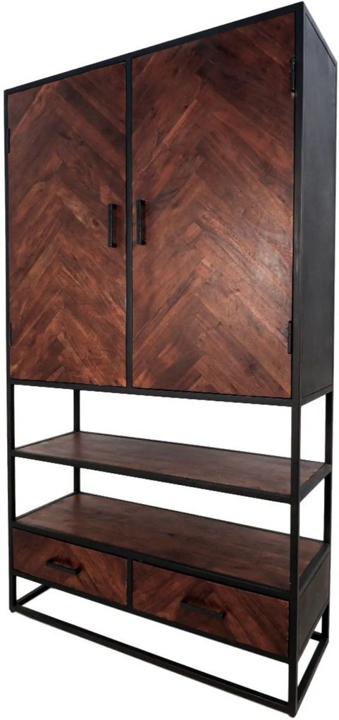 Industrieel Wandkast Sintra Bruin