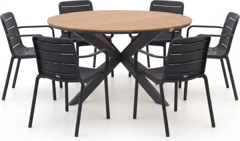 Diningset Forza  | 6 personen | Tuinset polywood | 7-delig | Kees Smit Tuinmeubelen