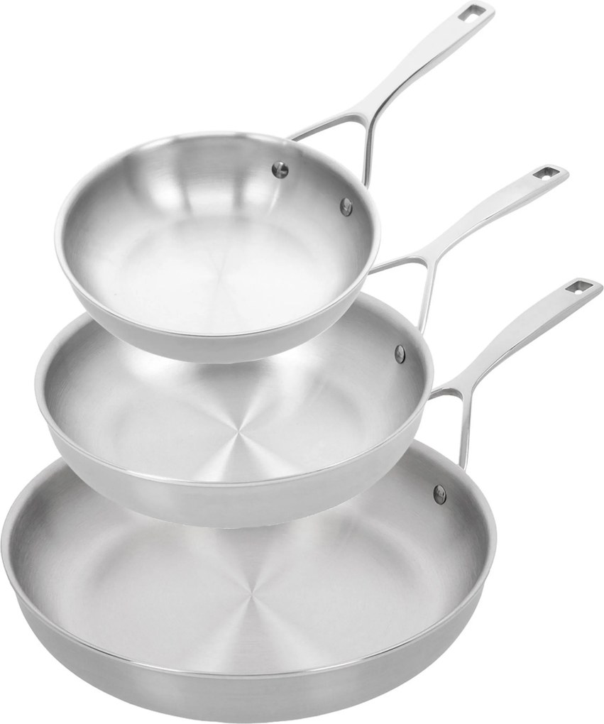 Demeyere Essential 5 Koekenpannenset RVS, 20, 24 en 28 cm - Essential 5 - Demeyere
