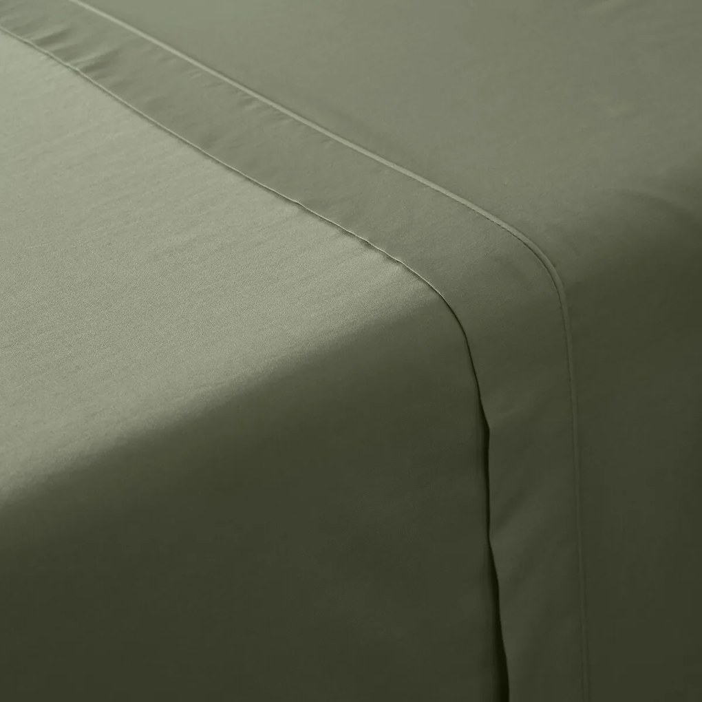 Effen katoenen satijnen laken, 153 draden, Opale