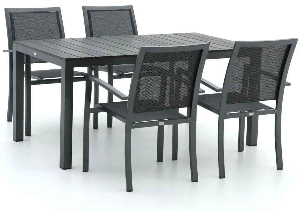Bellagio Anzio/Fidenza 160cm dining tuinset 5-delig stapelbaar