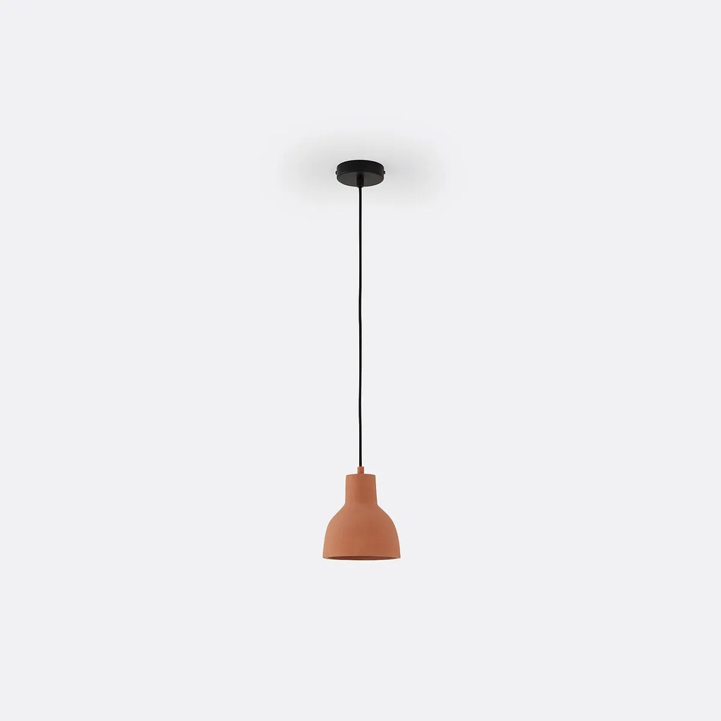 Hanglamp in beton, terracotta Ø16 cm, Arida