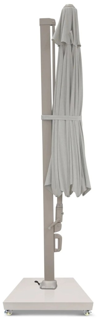 Zweefparasol  3.5m S2 Excellent (incl. voet + hoes) Taupe-naturel-bruin Camello Luna
