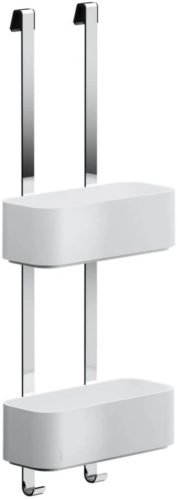 Geesa Frame hangend doucherek 24,9x13,3x65cm wit/chroom