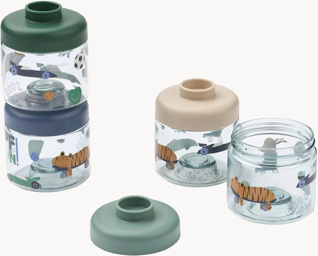 Lunchboxen voor kinderen Dominique, 4-delig