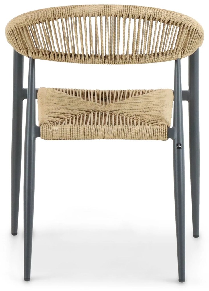 Tuinset 4 personen 90 cm Aluminium/Rope Taupe De Laan Projects