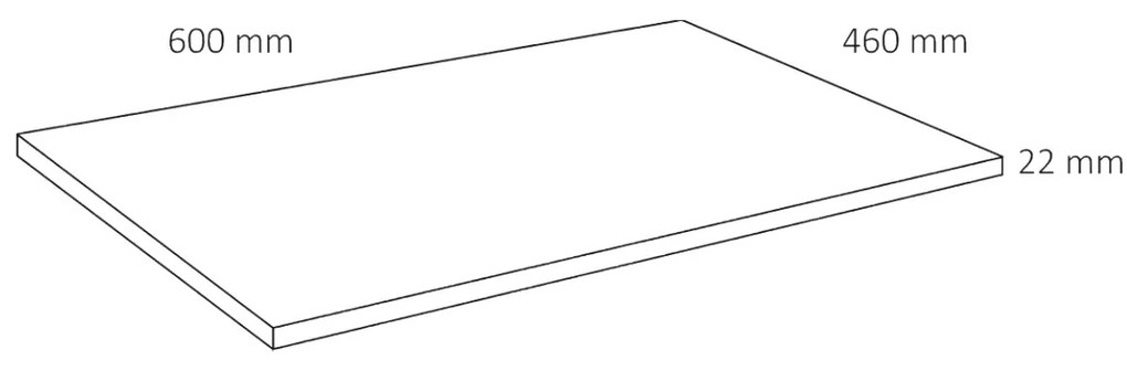 Differnz Fit badmeubel 60cm eiken licht met toppaneel zwart mat en spiegelkast