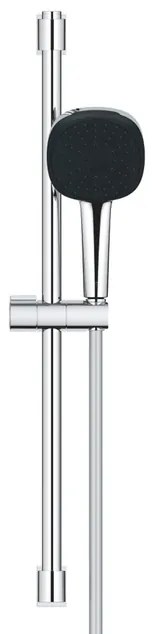 GROHE Vitalio Comfort QuickFix Glijstangset - 60cm - met handdouche - 3 straalsoorten - 8.0l/min - met slang - 175cm - chroom 26096001