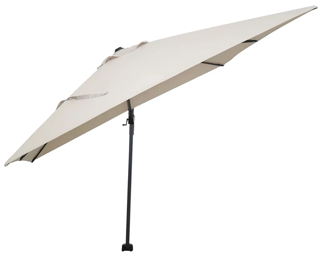 Garden Impressions Hawaii zweefparasol 300x300 cm - frame carbon black - doek ecru
