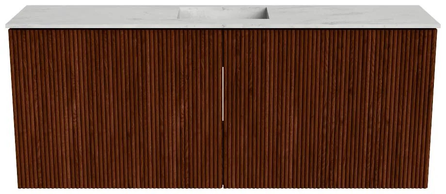 Mondiaz Joya DLux 100cm toiletmeubel ruby met wastafel faye midden zonder kraangat opalo