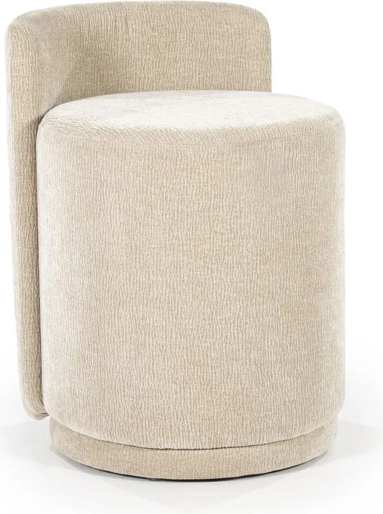 Moderne Scandinavische Poef Taupe