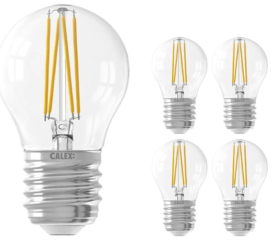 Voordeelpak 5x Smart Kogelvormig LED Lamp E27 4,5W 450lm 1800-3000K Filament | Tuya Wifi - Afstembaar Wit