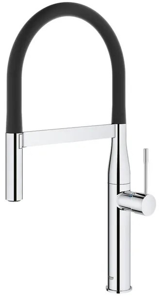 GROHE essence new Keukenkraan - hoog - uittrekbare uitloop - 2 straalsoorten - met profesionele handdouche - chroom 30294000