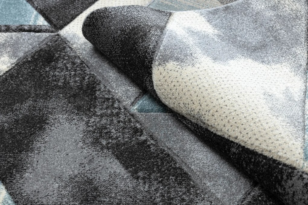 Tapijt ALTER Wet Geometrisch, drieho , trapeze blauw