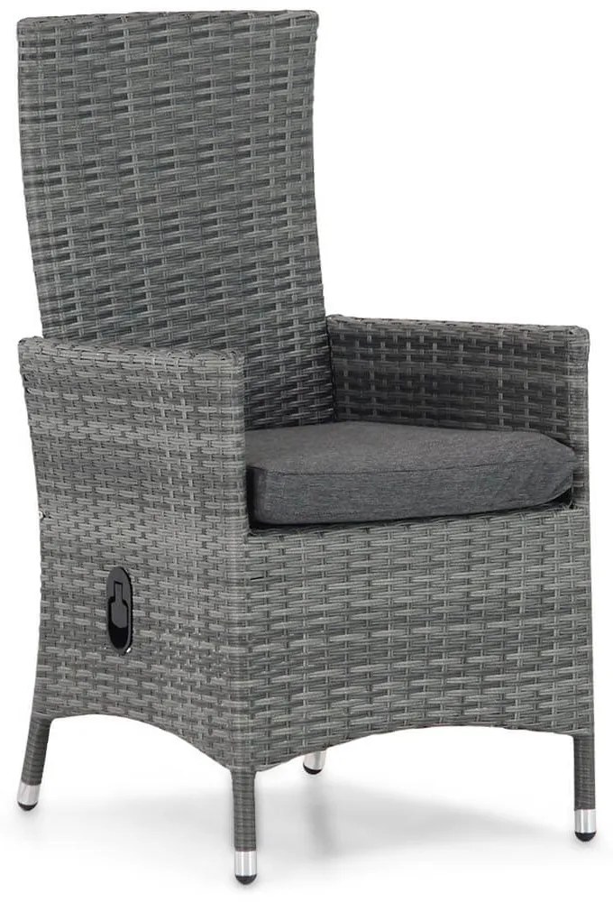 Verstelbare Tuinstoel Wicker Grijs-antraciet Domani Furniture Beluga