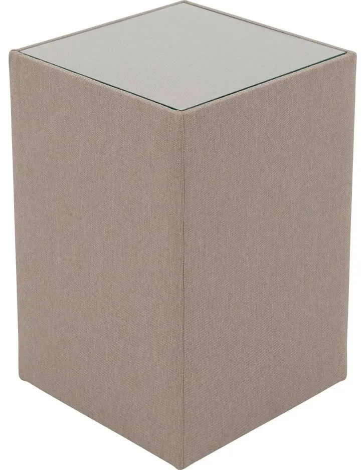 Goossens Hocker Briljant Hotel, Hocker met inleg glasblad