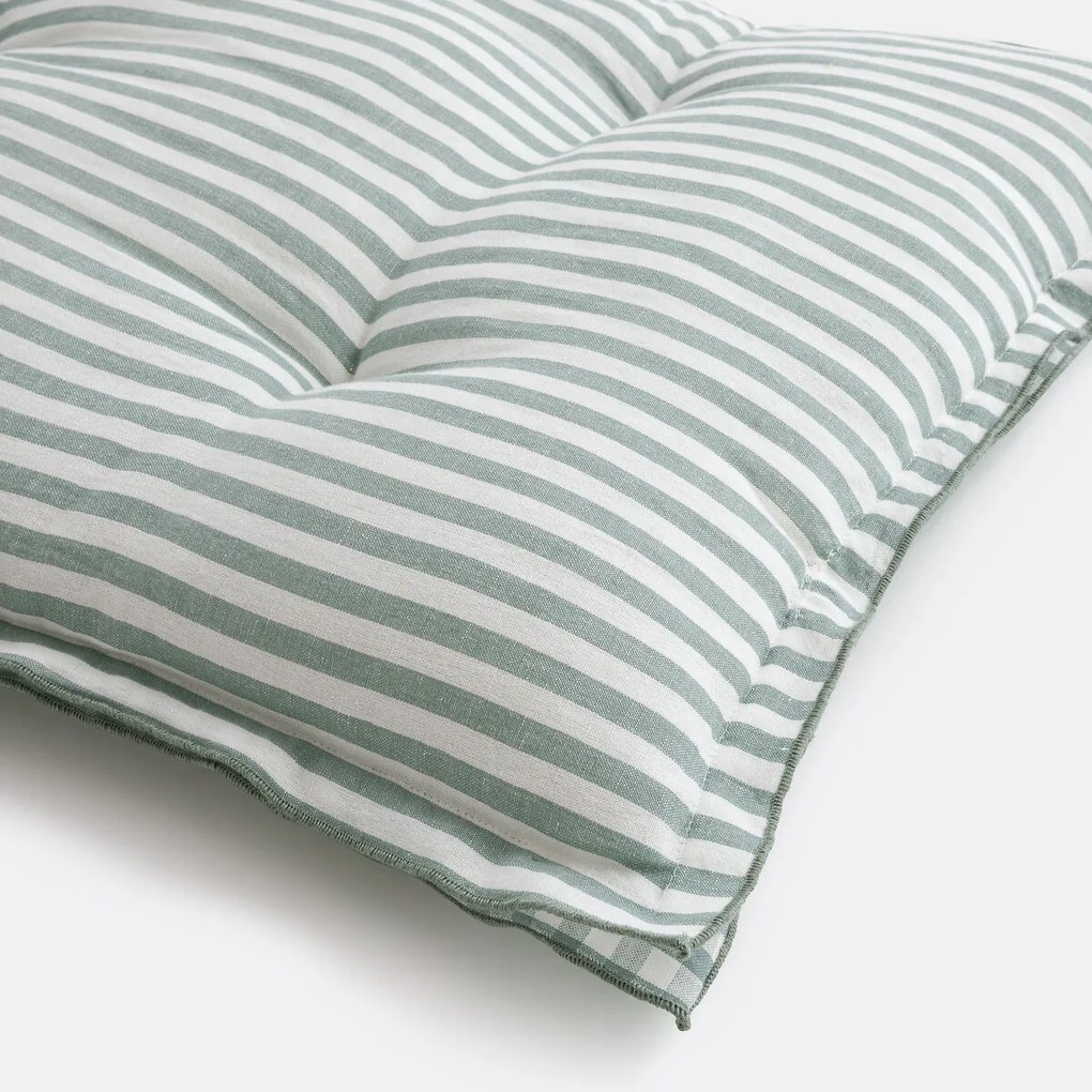 Gingham vloermat, katoen en linnen lengte 120 cm, Cottage