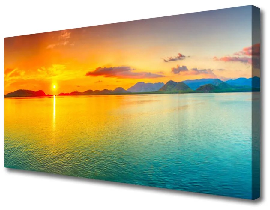 Print op doek Sea sun landschap 100x50 cm